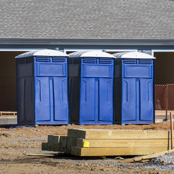 how can i report damages or issues with the portable toilets during my rental period in Penbrook